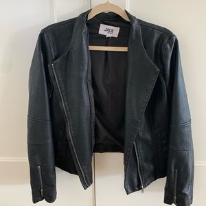 Cropped faux leather Jack by BB Dakota jacket